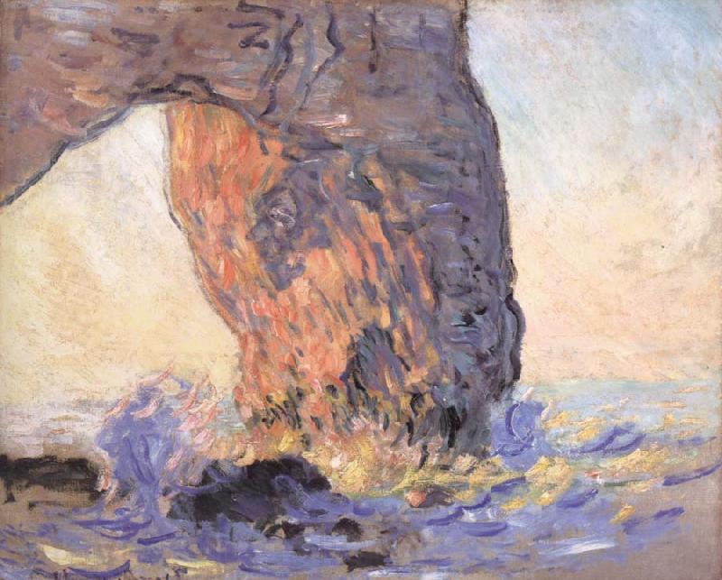 Claude Monet Waves at the Manneporte Norge oil painting art